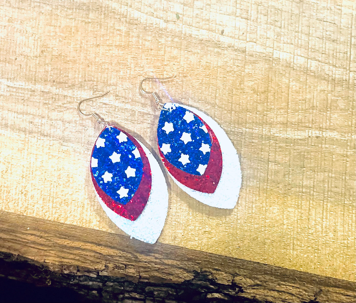 American Flag Tear drop Earrings!