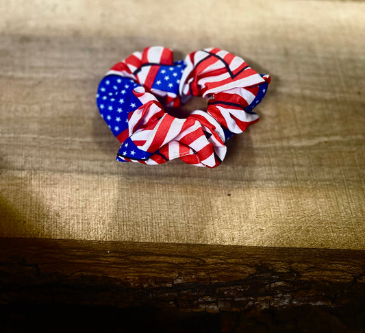 American Flag Hair Scrunchie!